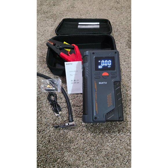 SUITU ST-9631 Pro Jump Starter with Air Compressor 20000mAh Portable Power Bank - Picture 9 of 16